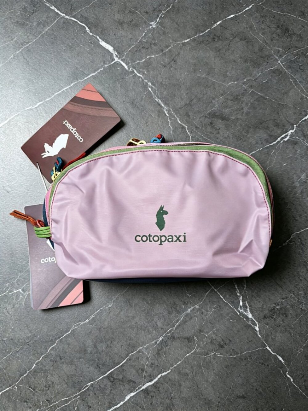 Cotopaxi Multicolor Cosmetic Makeup Bag Travel Pouch Zip Closure Lightweight